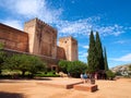 Ancient arabic fortress Alhambra. August 30, 2014 Granada, Spain
