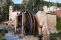 Ancient arabic mill, water noria at Abaran village in Murcia region Spain Europe Royalty Free Stock Photo