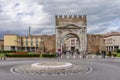 The ancient Arch of Augustus in the historic center of Rimini, Italy Royalty Free Stock Photo