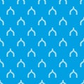 Ancient arch pattern vector seamless blue