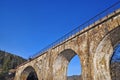 The ancient arch railway bridge from a stone