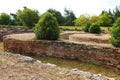 Ancient archaeological excavation in Olympia