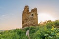 Ancient archeology roman ruins in Vrdnik of Vrdnik kula with blue sky