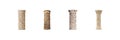 Ancient Architectural Columns Set. Classical Design And Historical Artistry Collection Isolated On Transparent Royalty Free Stock Photo