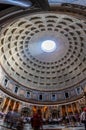 Ancient architectural masterpiece of Pantheon in Roma Royalty Free Stock Photo