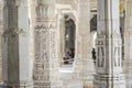 Ancient Architectural Ornament Stone Carving Decorations Inside Jain Temple