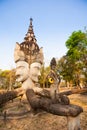 Ancient architecture (Buddha park) in Thailand Royalty Free Stock Photo