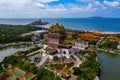 Aerial photography of Penglai tourist attraction