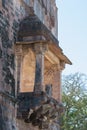 Mandu Ancient Architecture Hindola Mahal and Decorated Window Royalty Free Stock Photo