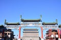 The ancient architecture of the front door of Beijing