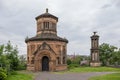 Ancient Architecture at Glasgow Necropolis is a Victorian cemetery in Glasgow and is a prominent feature in the city centre of Royalty Free Stock Photo