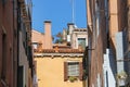 Ancient architecture of historic center in Venice Royalty Free Stock Photo