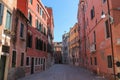 Ancient architecture of historic center in Venice Royalty Free Stock Photo