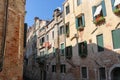 Ancient architecture of historic center of Venice Royalty Free Stock Photo