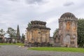 Ancient Architecture and monuments to the dead at Glasgow Necropolis is a Victorian cemetery in Glasgow and is a prominent feature Royalty Free Stock Photo