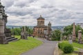 Ancient Architecture and monuments to the dead at Glasgow Necropolis is a Victorian cemetery in Glasgow and is a prominent feature Royalty Free Stock Photo