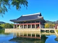 Ancient architecture in the palace of South Korea. Royalty Free Stock Photo