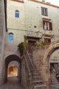 Ancient architecture of Trogir old town, Adriatic sea coast, Croatia