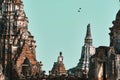 Ancient architecture Wat Chai watthanaram at Ayutthaya Thailand