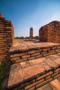 Ancient Architecture at Wat Lokaya Sutha, Ayutthaya Historical Park, Thailand