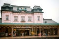 Ancient architecure of Mojiko train station, Japan Royalty Free Stock Photo
