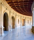 Ancient arena in the Alhambra Palace in Spain Royalty Free Stock Photo