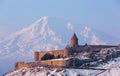 Ancient Armenian church Khor Virap Royalty Free Stock Photo