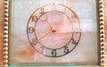 Ancient Art DecÃ² clock, time and past, beauty and charm Royalty Free Stock Photo