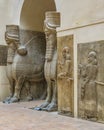 Ancient assyrian sculptures at museum