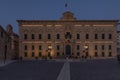 The ancient Auberge de Castille in Valletta, Malta, at dusk Royalty Free Stock Photo