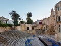 Ancient Augustan Roman theater in Lecce, Italy