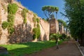 The ancient Aurelian Walls in Rome