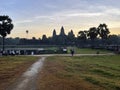 Ancient Awakening: Angkor Wat Sunrise, Siem Reap, Cambodia Royalty Free Stock Photo