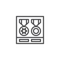 Ancient Award Medals outline icon