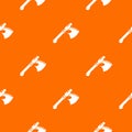 Ancient ax weapon pattern vector orange