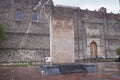 The ancient Aztec ruins of Tlatelolco in Mexico City