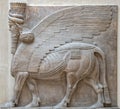 Ancient Babylonia and Assyria sculpture from Mesopotamia Royalty Free Stock Photo