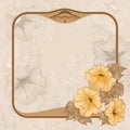 Ancient background with vintage frame