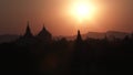 Ancient Bagan Temples at sunset, Myanmar