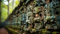 Ancient Balinese sculpture, a symbol of spirituality and indigenous culture generated by AI