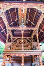 Ancient  Balinese Shrine Pagoda Ceiling in Detail Royalty Free Stock Photo