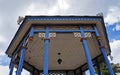 Ancient bandstand on square in historical city of Ouro Preto