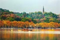 Ancient Baochu Pagoda West Lake Hangzhou Zhejiang China Royalty Free Stock Photo