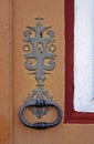 Ancient baroque church door detail in Diamantina, Minas Gerais, Brazil Royalty Free Stock Photo
