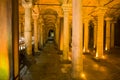 Ancient Basilica Cistern in Istanbul, Turkey Royalty Free Stock Photo