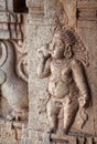 Ancient basrelief in Hampi Royalty Free Stock Photo