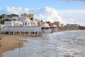 Ancient baths at the beach of Cadiz, Spain
