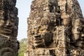 Ancient Bayon Temple in Angkor Wat Complex - Siem Reap - Cambodia Royalty Free Stock Photo