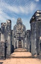 Ancient Bayon Temple 12th century At Angkor Wat, Siem Reap, Cambodia Royalty Free Stock Photo