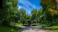 Ancient beautiful Kiev fountain in the city center in the Mariinsky park